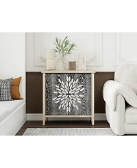 Streamdale Carved 2-Door Storage Cabinet with Adjustable Shelf