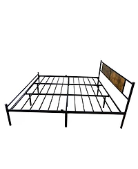 Streamdale Furniture King Bed Frame Wood Headboard Footboard Metal Platform Mattress Foundation