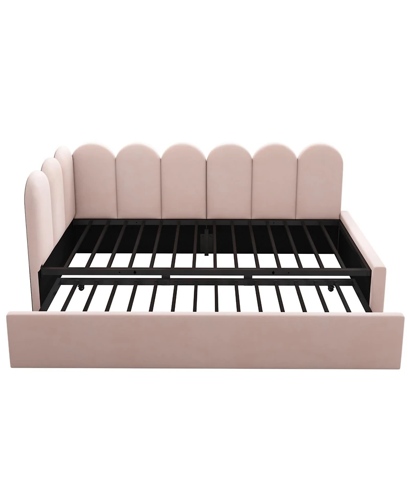 Streamdale Furniture Streamdale Upholstered Daybed with Pull-Out Bed