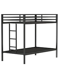 Streamdale Furniture Adam Metal Twin Bunk Bed with Ladder