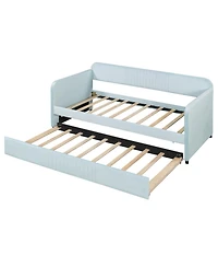 Streamdale Furniture Upholstered Twin Daybed Sofa with Trundle