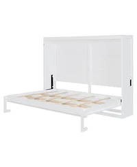Streamdale Furniture Full Size Murphy Bed Wall Bed,White