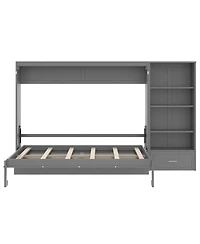 Streamdale Furniture Queen Murphy Bed with Storage & Shelf