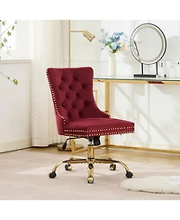 Streamdale Furniture Velvet Home Office Chair