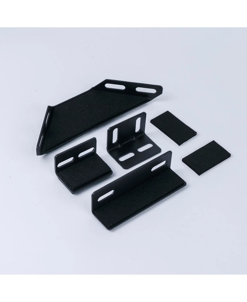 Streamdale Furniture Queen Upholstered Platform Bed, Velvet Headboard, Black