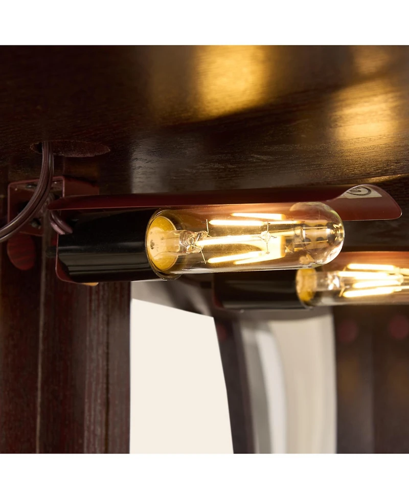 Streamdale Furniture Lighted Corner Curio Cabinet