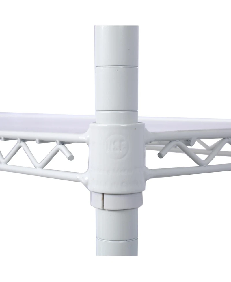 Streamdale Furniture 6-Tier Heavy Duty Metal Shelving Unit w/ Wheels & Liners - 84"H x 48"L x 20"D