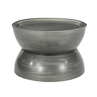 Streamdale Furniture Sparling Modern Hourglass Coffee Table in Brushed Antique Iron