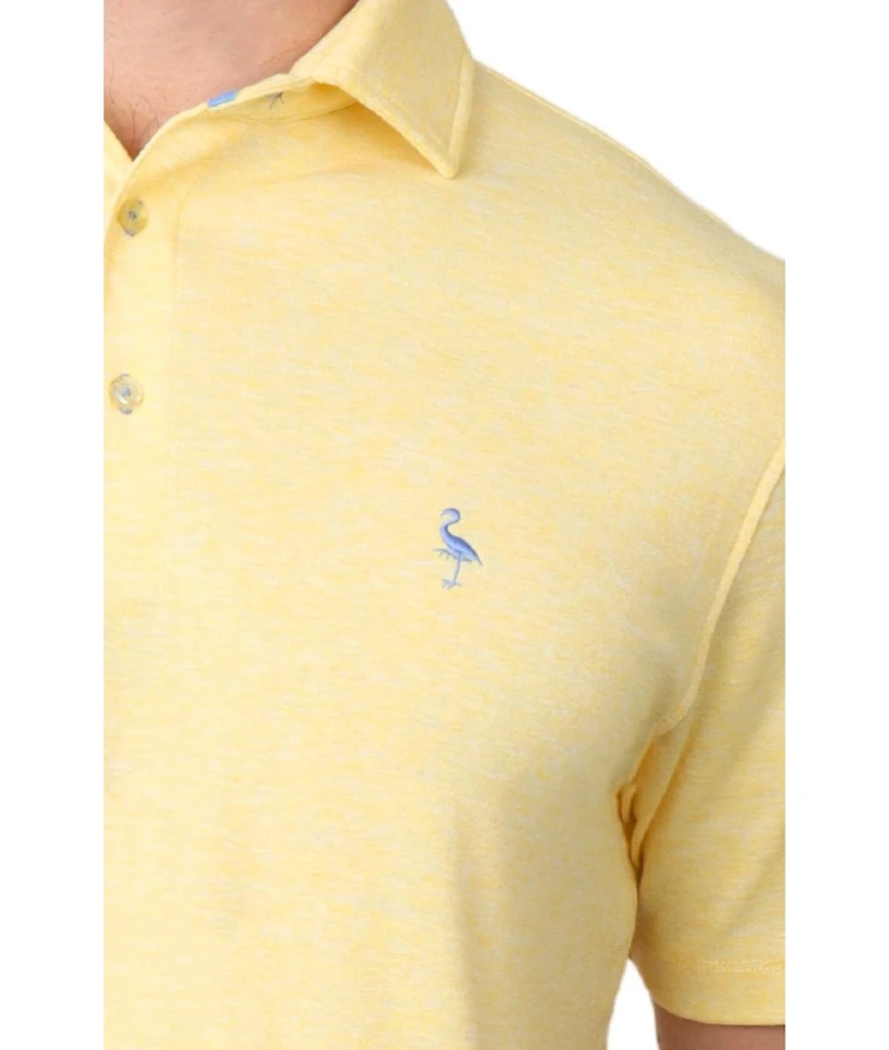 Tailorbyrd Men's Featherweight Super Soft Melange Jersey Polo
