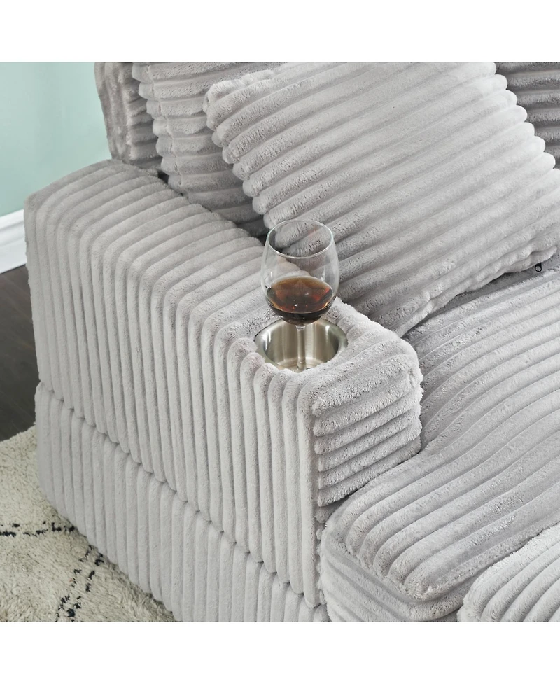 Streamdale Furniture 39-inch Spring upholstered armchair and Ottoman set