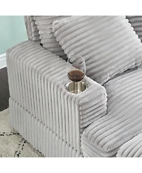 Streamdale Furniture 39-inch Spring upholstered armchair and Ottoman set