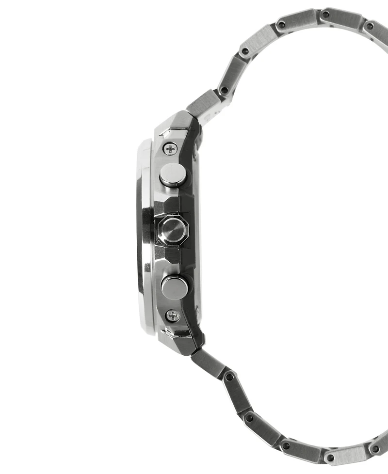 G-Shock Men's Japanese Quartz Silver-Tone Stainless Steel Watch, 44.2mm