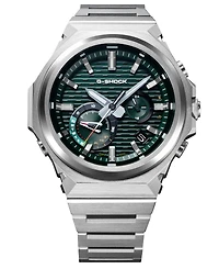 G-Shock Men's Japanese Quartz Silver-Tone Stainless Steel Watch, 44.2mm