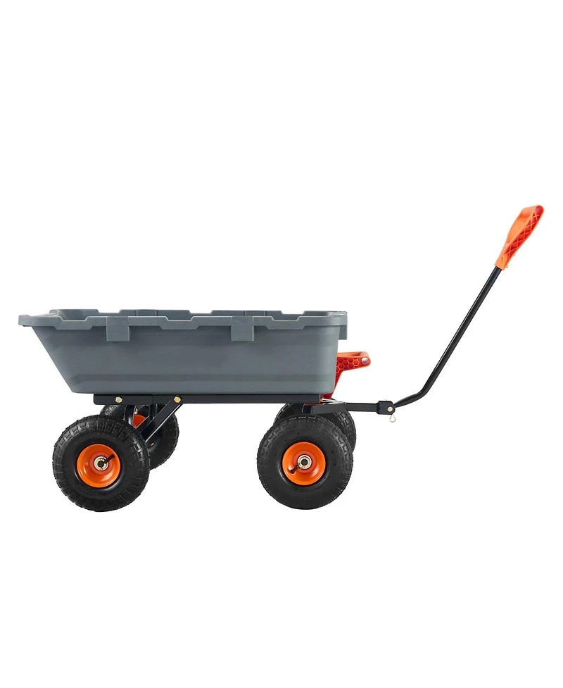 Sugfit Poly Dump Cart with 800 lbs Capacity & Easy-Pour Design