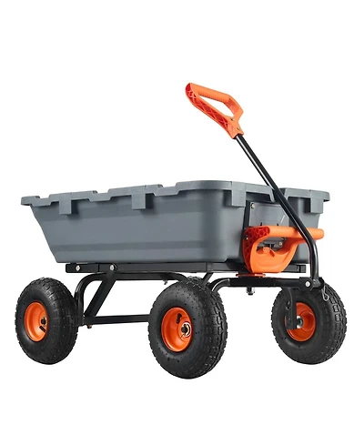 Sugfit Poly Dump Cart with 800 lbs Capacity & Easy-Pour Design