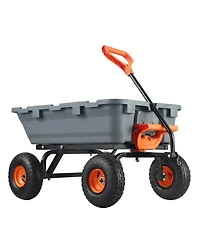 Sugfit Poly Dump Cart with 800 lbs Capacity & Easy-Pour Design