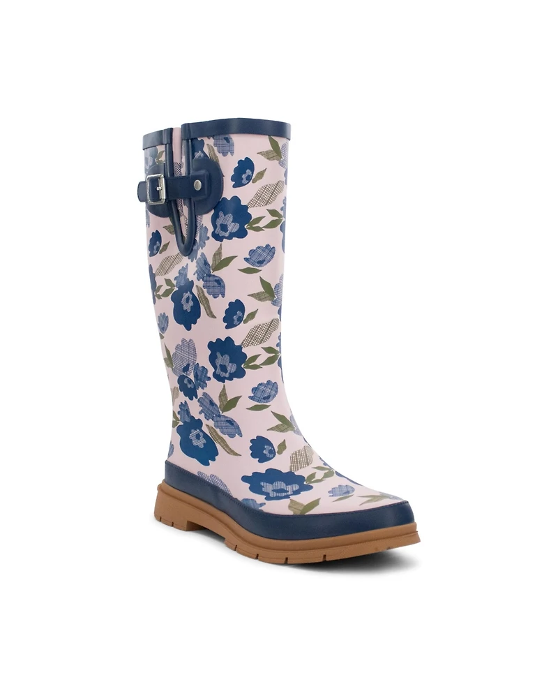 Western Chief Women's Bold Blossoms Tall Rain Boot
