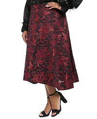 Muse Plus Size Pleated Ballgown Skirt