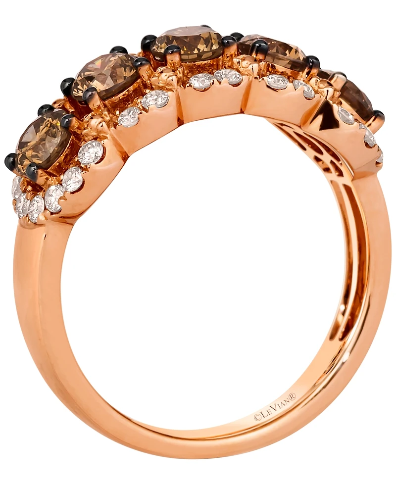 Le Vian Chocolate Diamond (1.15 ct. t.w.) & Nude Diamond (0.39 ct. t.w.) Ring in 14k Strawberry Gold