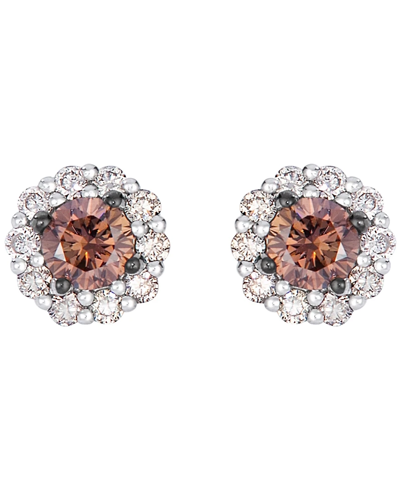 Le Vian Chocolate Diamond (0.30 ct. t.w.) & Nude Diamond (0.18 ct. t.w.) Stud Earrings in 14k Vanilla Gold