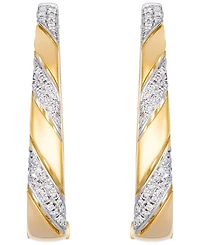 Le Vian Vanilla Diamond Hoop Earrings (0.36 ct. t.w.) in 14k Honey Gold