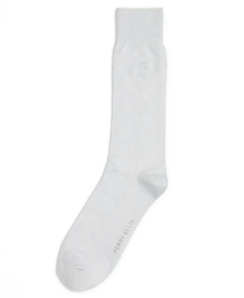 Perry Ellis Portfolio Men's Diamond Stitch Socks - 1 pk.