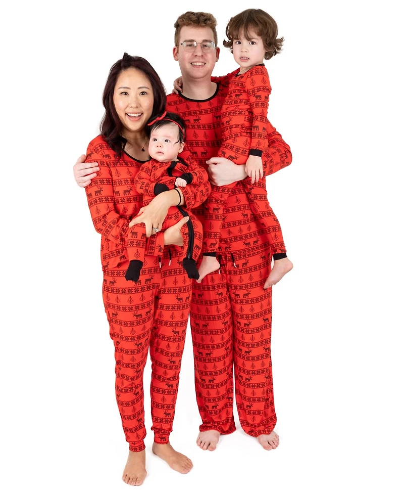 Leveret Baby One Piece Viscose from Bamboo Holiday Pajamas