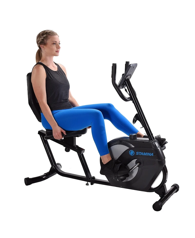 Stamina Products 1346 Stationary Magnetic Resistance Recumbent Exercise Bike