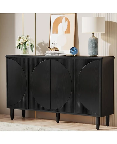 Tribesigns Modern Storage Cabinet, Sideboard Buffet Table with Doors