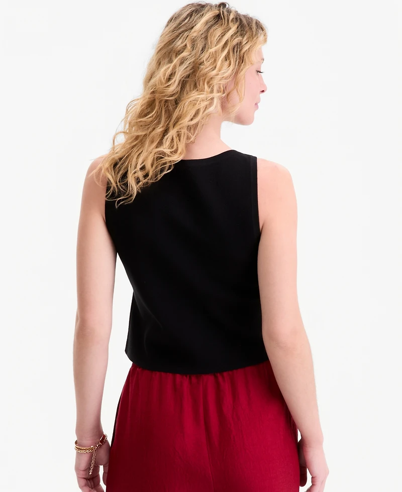 On 34th Women's Button-Front Milano Sweater Shell, Macy's Exclusive