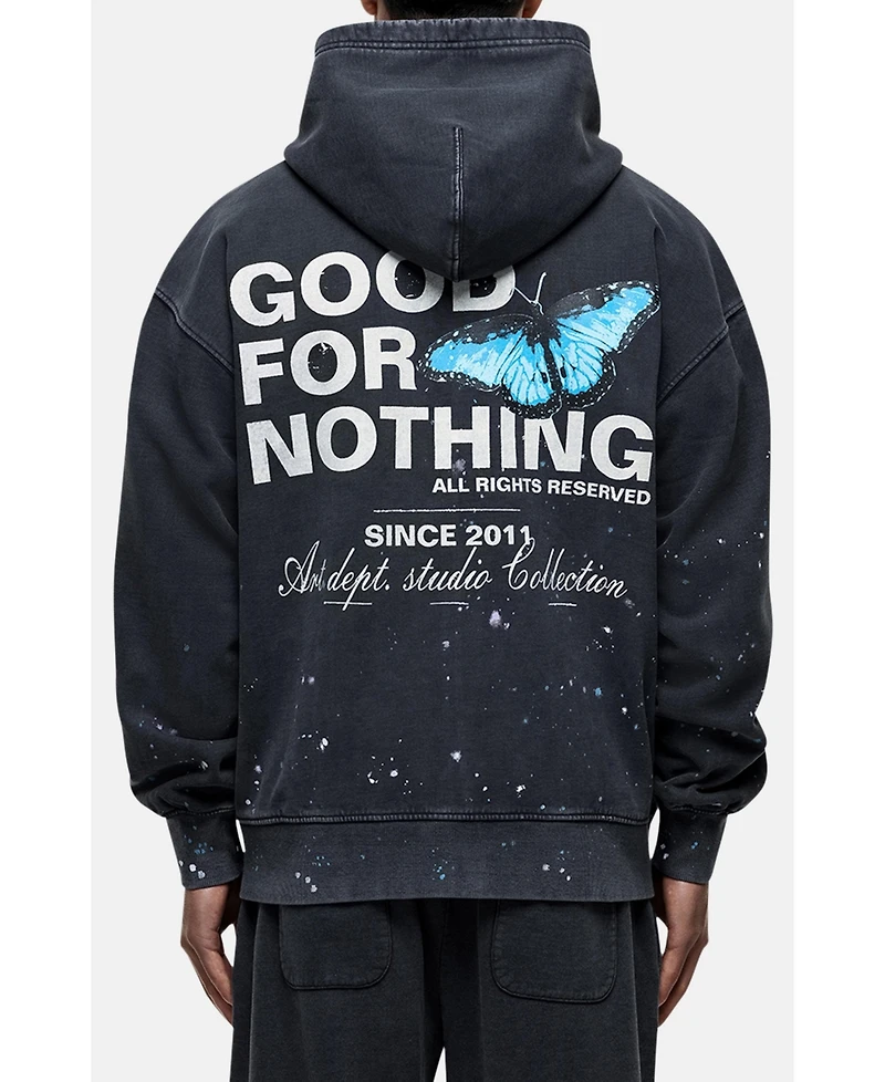 Good For Nothing Women's Studio Paint Butterfly Zip Hoodie