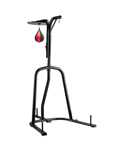 Sugfit Punching Bag Stand 2-in-1 Heavy Duty Speed Bag and Bag Stand Holds 140 Lb