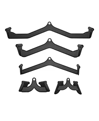 Sugfit Lat Pulldown Bar Set 5-Piece Cable Row T-Bar V-Bar Attachments Rubber Grip