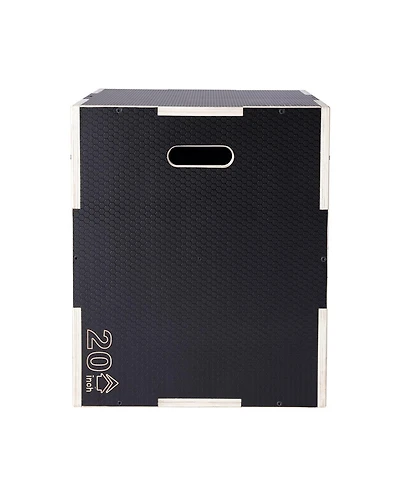 Sugfit 3-in-1 Plyo Jump Box 30/24/20" Wooden Agility Training Box