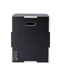 Sugfit 3-in-1 Plyo Jump Box 30/24/20" Wooden Agility Training Box