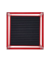 Sugift 12" Steel Plyo Jump Box Agility Training Platform Red