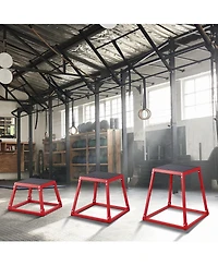 Sugfit Plyo Jump Box Set 12/18/24" Agility Training Box