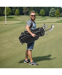 Sugift Men s 12-Piece Golf Club Set Right-Handed with Stand Bag