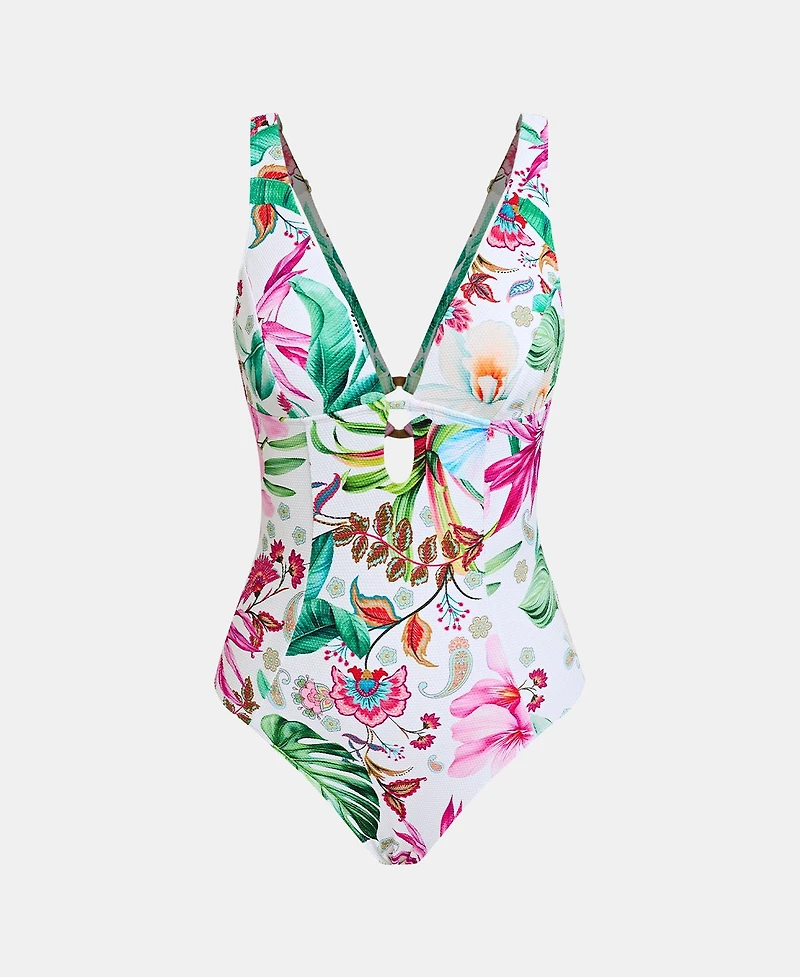 Cupshe Women's Classic One-Piece Swimsuit with Back O-Ring Detail