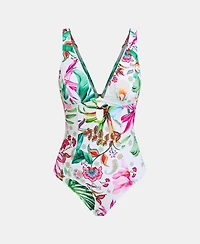 Cupshe Women's Classic One-Piece Swimsuit with Back O-Ring Detail