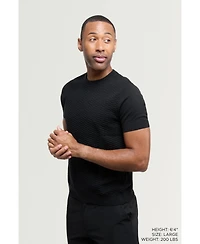 Xray Men's Crew Rib Neck Checkered Sweater