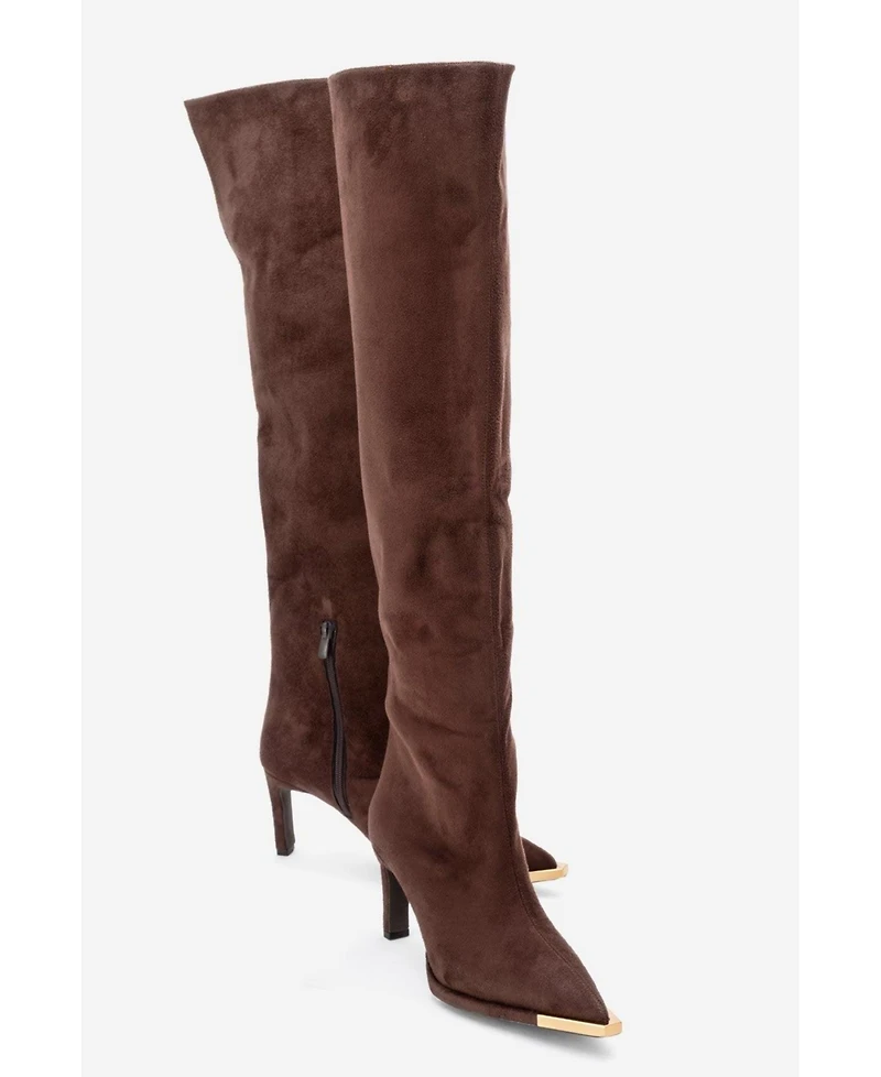 Prologue Shoes Women's Vody Over The Knee Zip Stiletto Boot