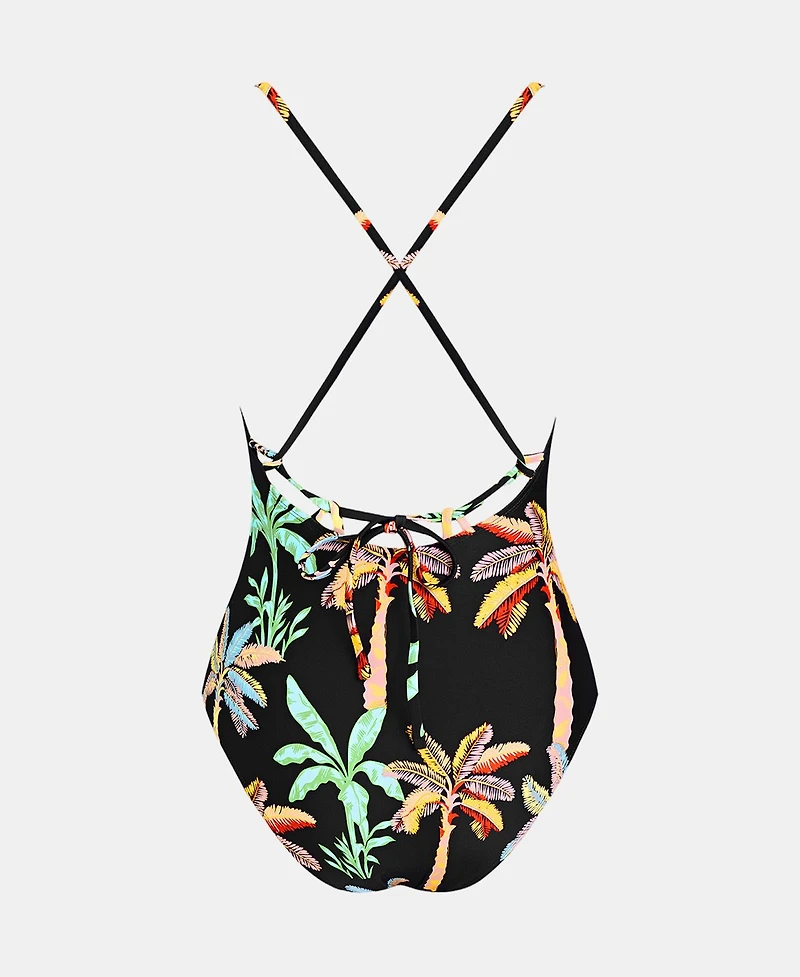 Cupshe Women's Scoop Neck Crisscross Self Tied One Piece Swimsuit