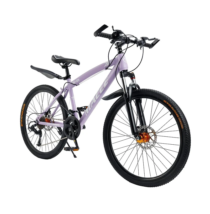 Artudatech 26-Inch 27-Speed Mountain Bike with Lock-Out Fork & Dual Disc Brakes for Versatile Riding
