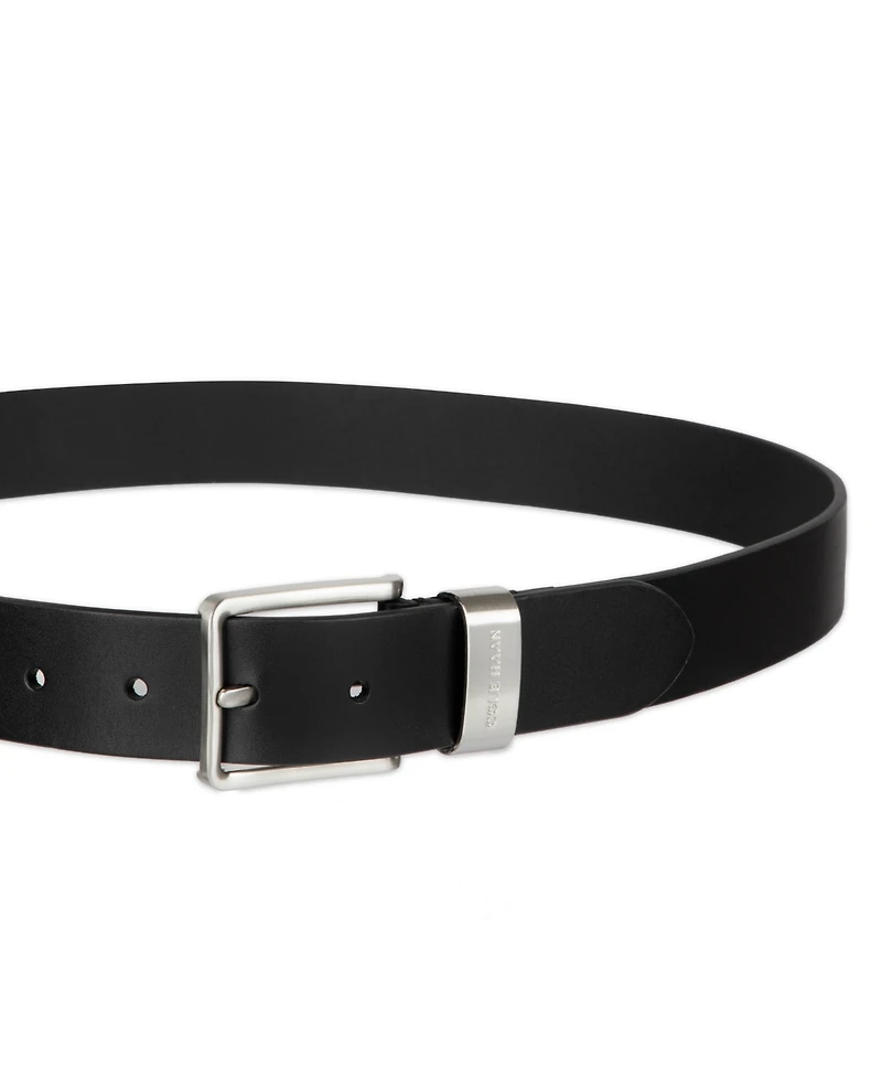 Cole Haan Men's Metal Loop Silver-Tone Belt