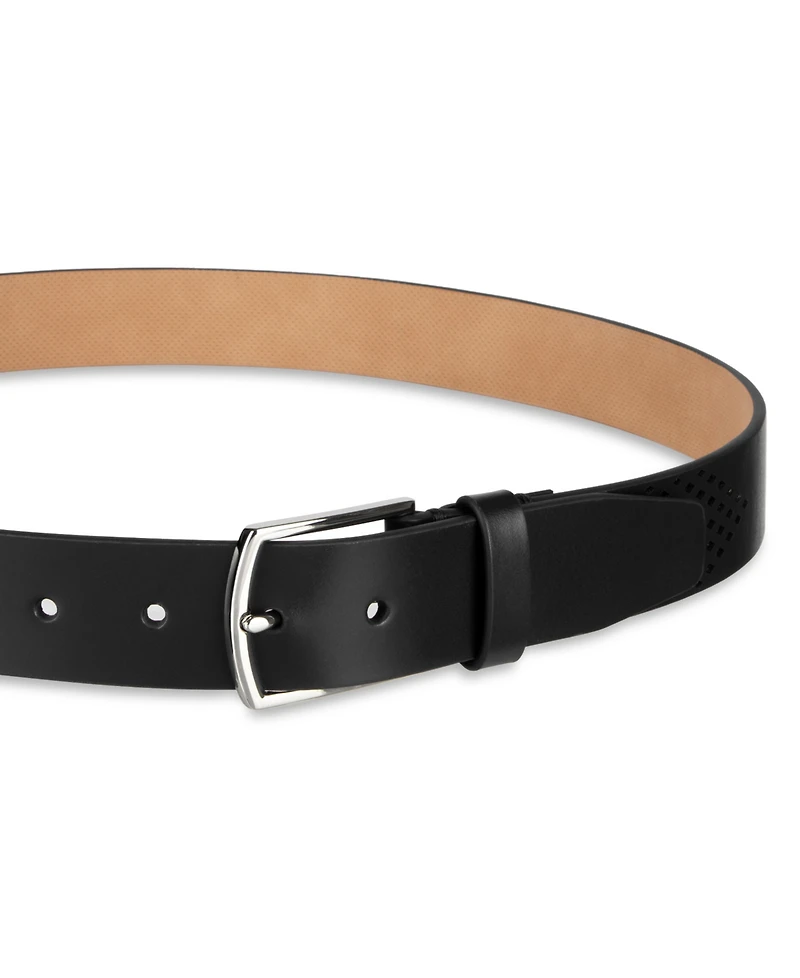 Cole Haan Men's Washington Perforated Casual Leather Belt