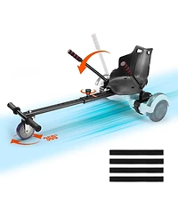 Mecale Hoverboard Seat Attachment Compatible with 6.5" 8" 8.5" 10" Boards, Adjustable Frame, Grips Control, 220 lb Capacity for Ki