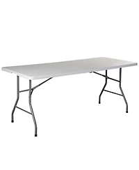 Costway 6' Folding Table Portable Plastic Indoor Party DiningTables