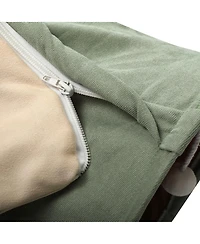 Aostirmotor Cat's Telescopic Tunnel Cushioned Bed in Bright Green