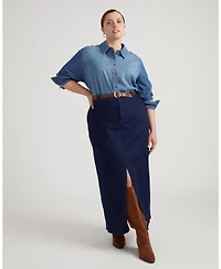 Universal Standard Plus ComfortDenim Maxi Skirt